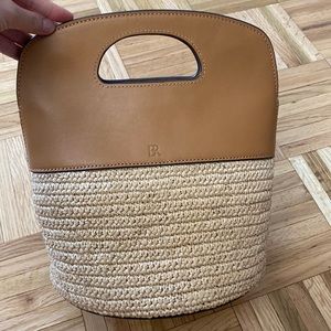 Banana Republic Straw Bucket Bag